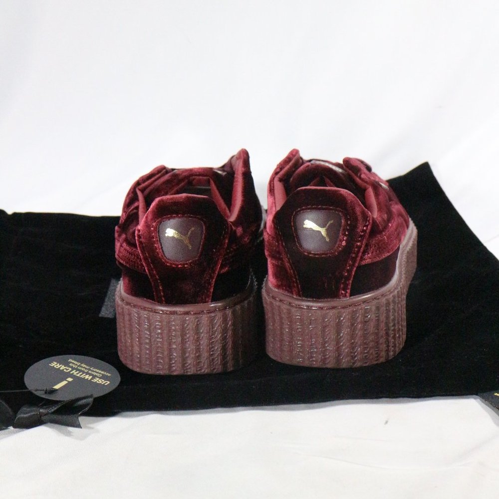 FENTY x PUMA Rihanna Creeper Burgundy Sneakers Sz 10 US Men 11.5 Wmn - Picture 8 of 16